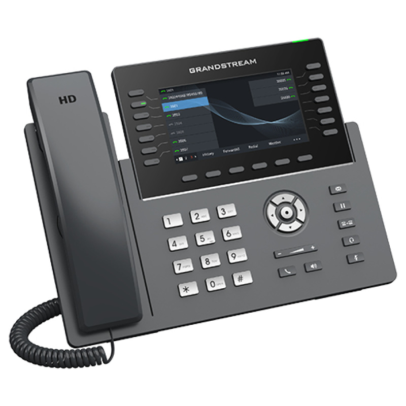 Teléfono IP WiFi Grado Operador 14 líneas SIP con 6 cuentas pantalla LCD  5 puertos Gigabit Bluetooth PoE codec Opus IPV4/IPV6 con gestión en la nube GDMS image 5