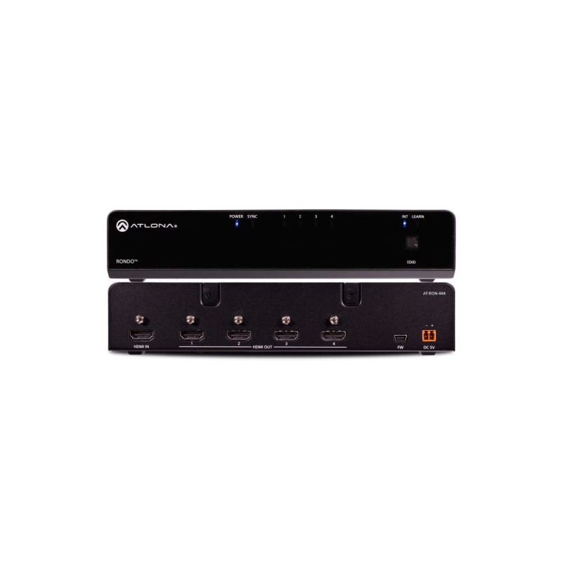 Amplificador de distribución HDMI de cuatro salidas