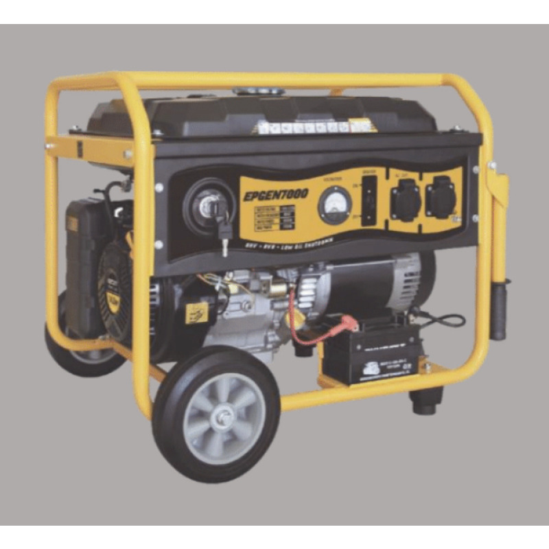 Generador a Gasolina / Planta de Emergencia con Encendido Automático 65KW 220Vac 2 Fases Jaula con Ruedas para Fácil Traslado