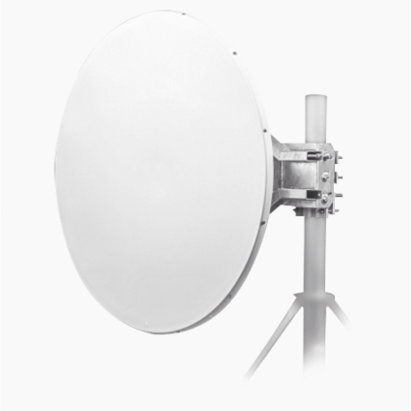 Antena direccional Alto Rendimiento / Parábola profunda para mayor aislamiento al ruido /4 ft / 49 a 61 GHz /  / Ganancia de 35 dBi / Soporte de acero inoxidable / Polaridad en 90  y 45  / Incluye montaje