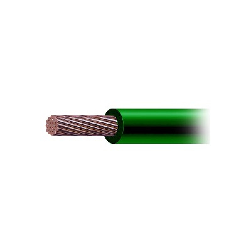 Cable de Cobre Recubierto THWLS Calibre 6 AWG 19 Hilos Color Verde Venta por Metro