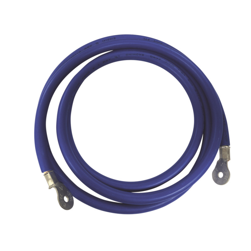 Cable para Baterías  22 m Azul Calibre 2 AWG con Terminales de Ojo en Ambos Extremos