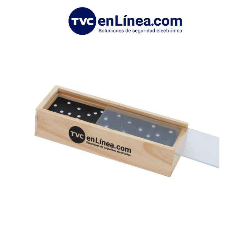 TVC DOMINO - Juego de Domino/ Con Loogtipo de TVC/ Con Caja de Madera/ Promocional/