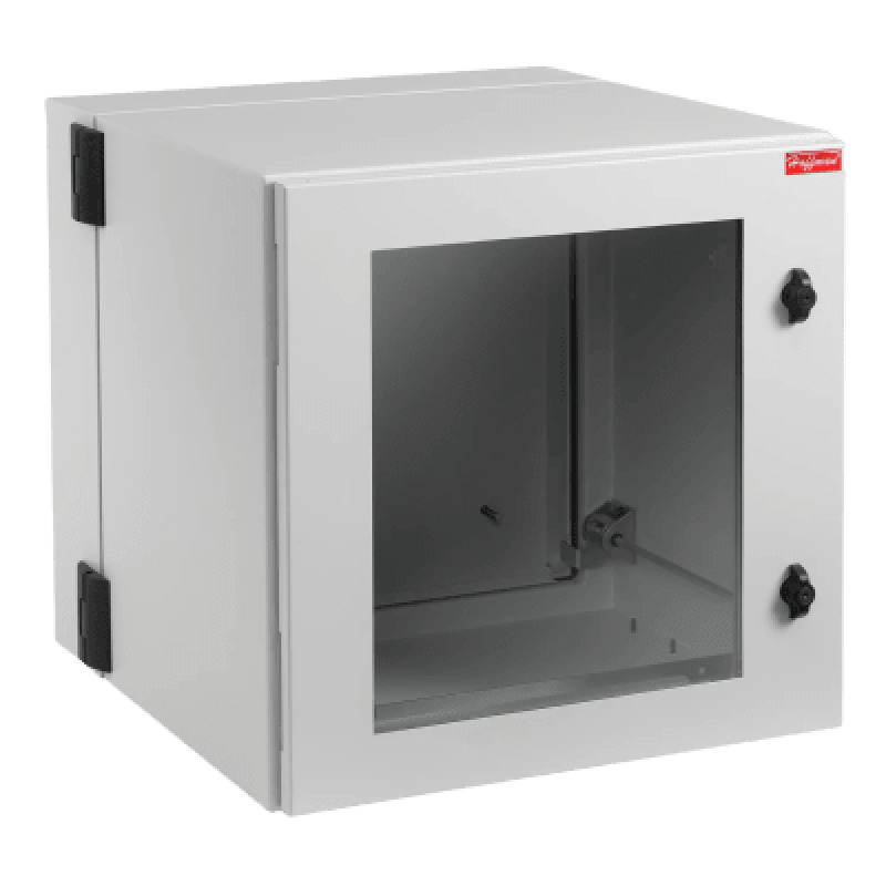 Gabinete Industrial ProTek de Puerta con Ventana Protección NEMA Tipo 4/12/4X IP55 IK10 Abatible Fabricado en Acero 12 UR Color Gris Claro