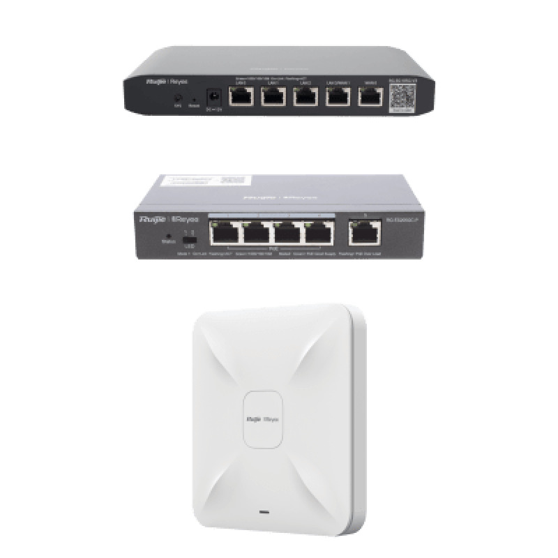 Equipos Ruijie DEMO Ideal para Probar Integraciones de Redes y WiFi 5 con CCTV
