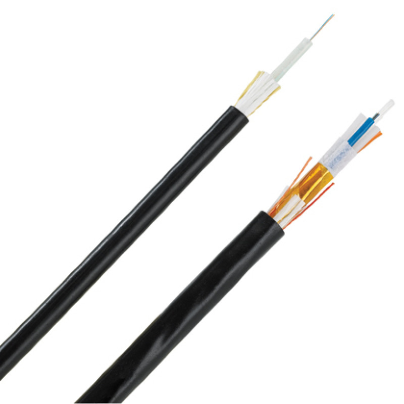 Cable de Fibra Óptica de 6 hilos Multimodo OM3 50/125 Optimizada Interior/Exterior Loose Tube 250um No Conductiva Dieléctrica OFNR Riser Precio Por Metro