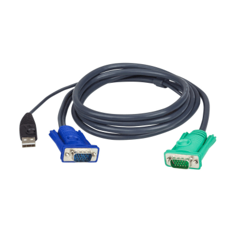 Cable KVM | USB con SPHD | 3 en 1 | De 3 m