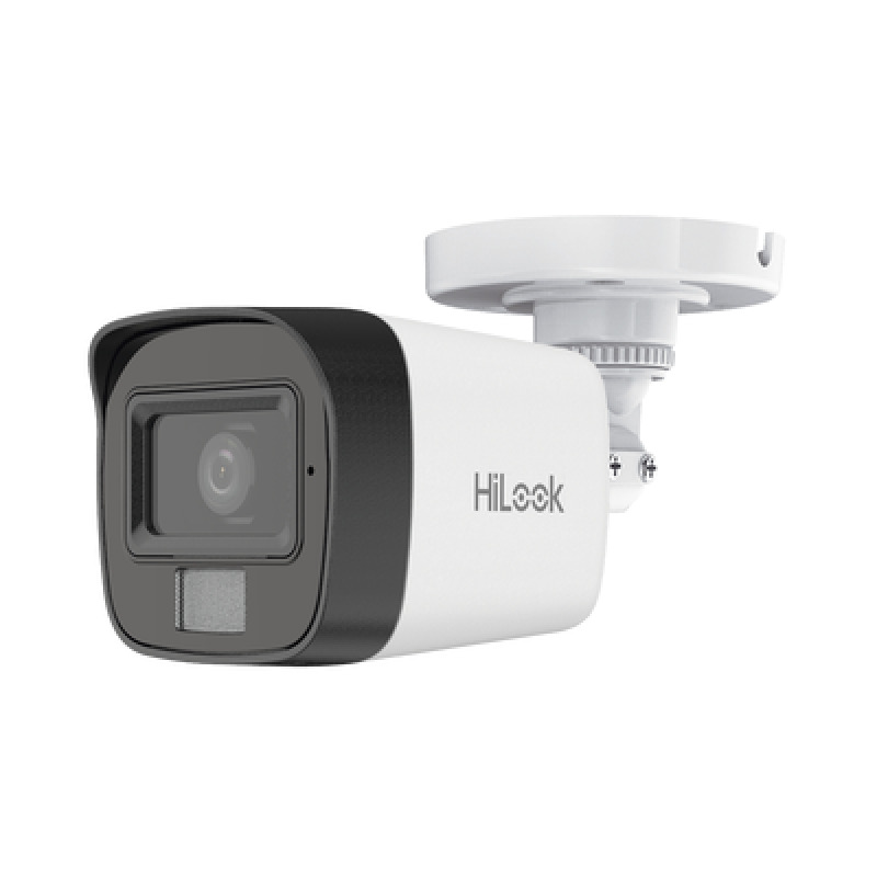 Dual Light Bala IP 4 Megapixel / Lente 28 mm / Ángulo de visión 104 / 20 mts IR  15 mts Luz Blanca / Micrófono Integrado / ACUSENSE Lite / Exterior IP67 / H265 / PoE / ONVIF / dWDR