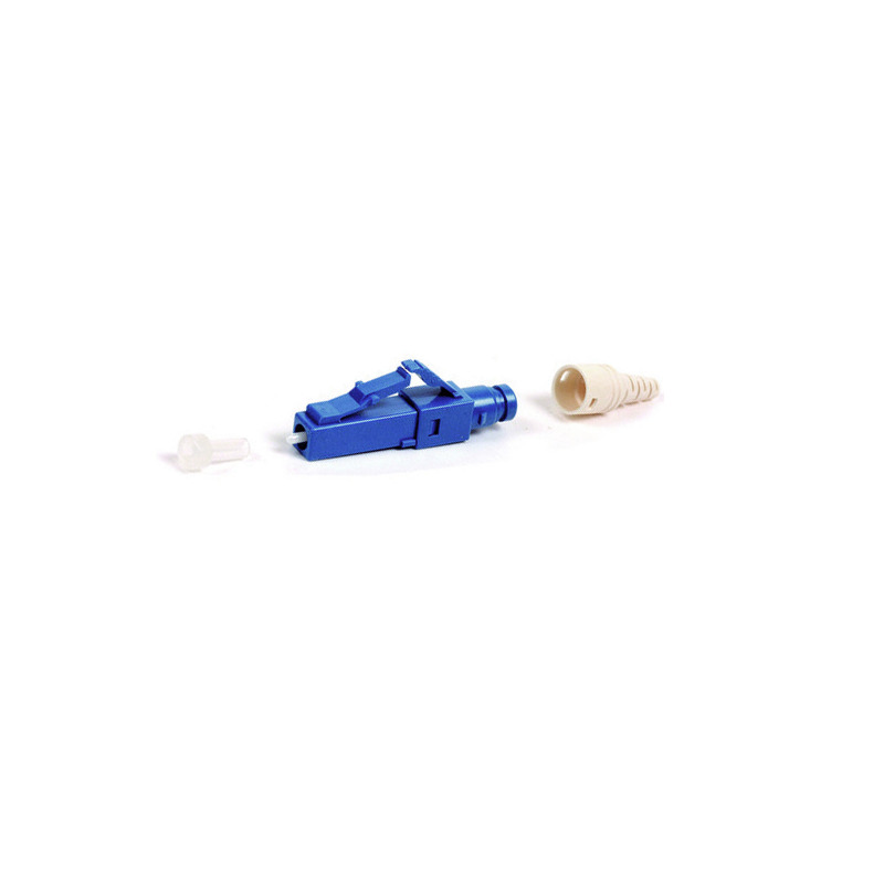Conector de Fibra Óptica prepulido LightBow LC/UPC Simplex Monomodo OS1/OS2 reterminable Color Azul
