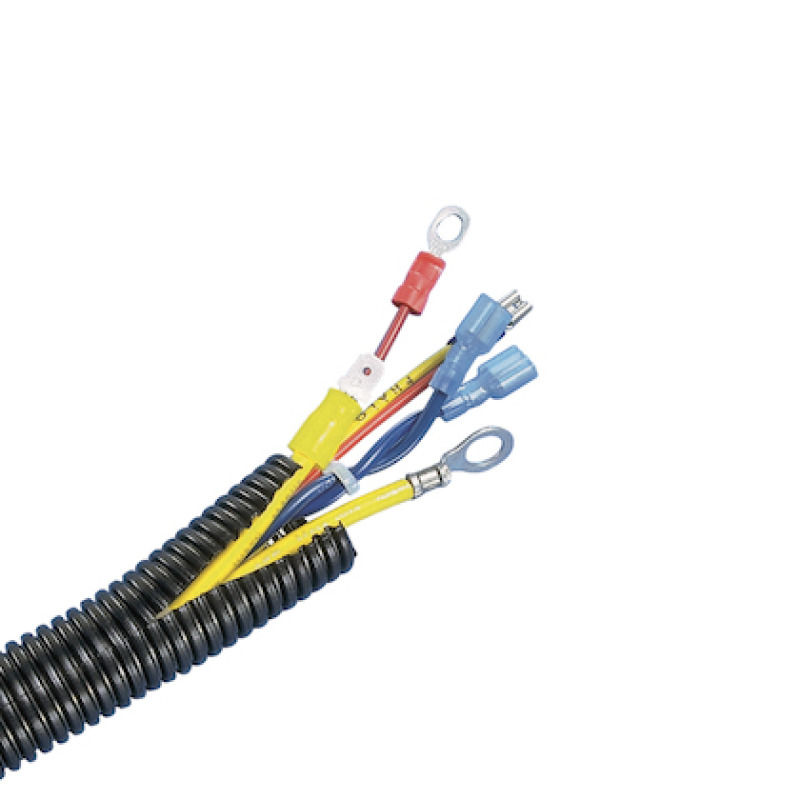 Tubo Corrugado Abierto para Protección de Cables 38in 97 mm de Diámetro 305 m de Largo Color Negro