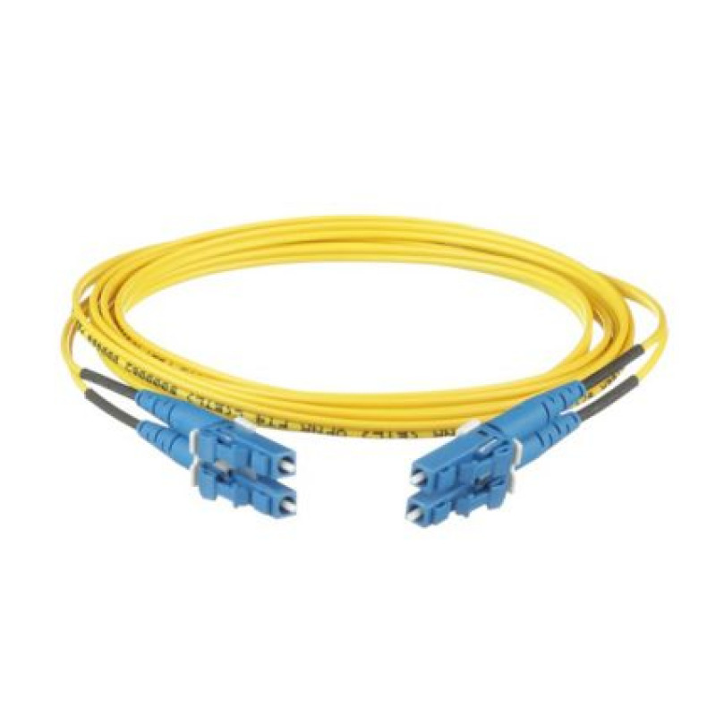 Jumper de Fibra Optica Monomodo 9/125 OS2 LCLC Duplex OFNR Riser Color Amarillo 1 Metro image 3