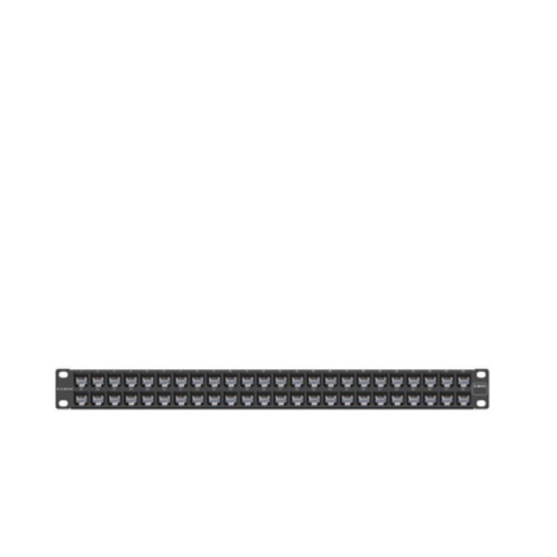 Patch Panel UTP ZMAX de 48 puertos Precargado con Jacks Categoría 6 Plano 1UR