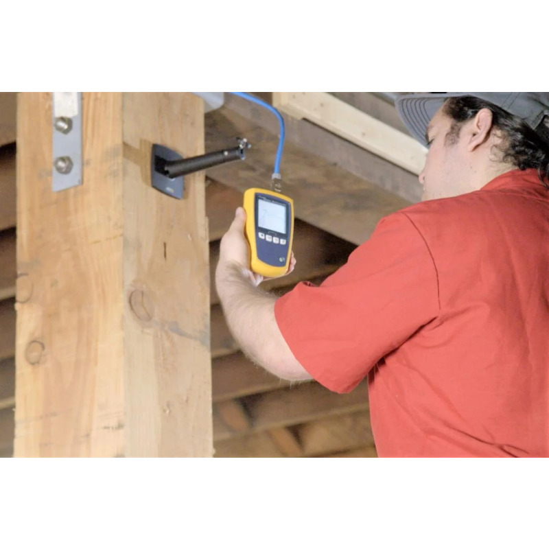 Kit Profesional de Verificador de Red MicroScanner PoE para Comprobación de Redes de Voz Datos Video y PoE 8023af at bt y UPOE Con Pantalla LCD Retroiluminada image 6