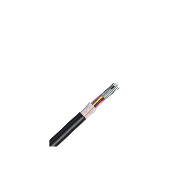 Cable de Fibra Óptica 6 hilos OSP Planta Externa No Armada Dieléctrica MDPE Polietileno de Media densidad Multimodo OM4 50/125 Optimizada Precio Por Metro