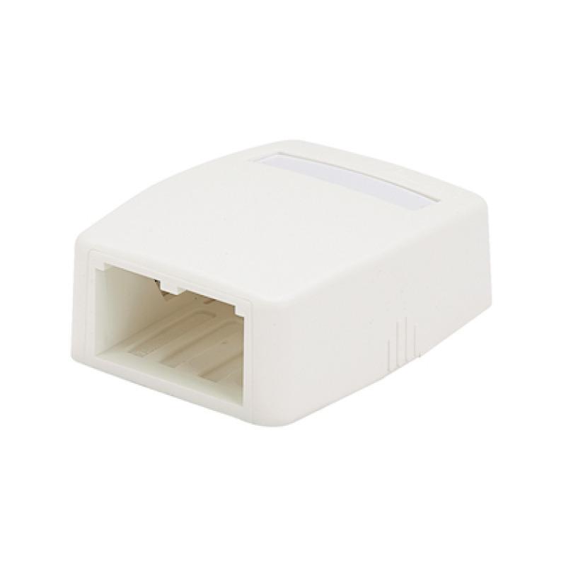 Caja de Montaje en Superficie Para 2 Módulos MiniCom Color Blanco