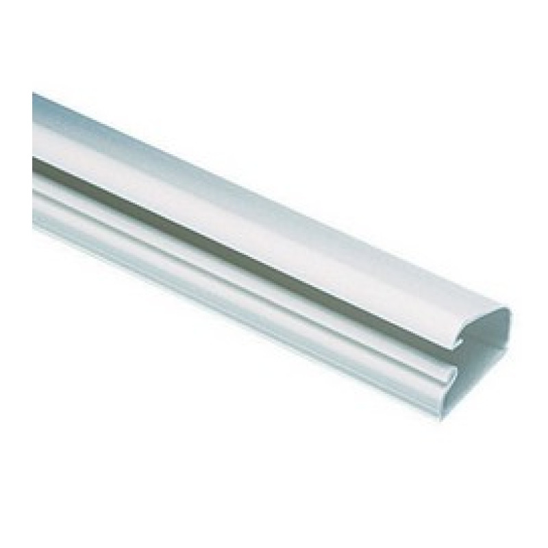 Canaleta LD5 de PVC rígido con cinta adhesiva para instalación sin herramientas 26 x 15 x 18288 mm Color Blanco