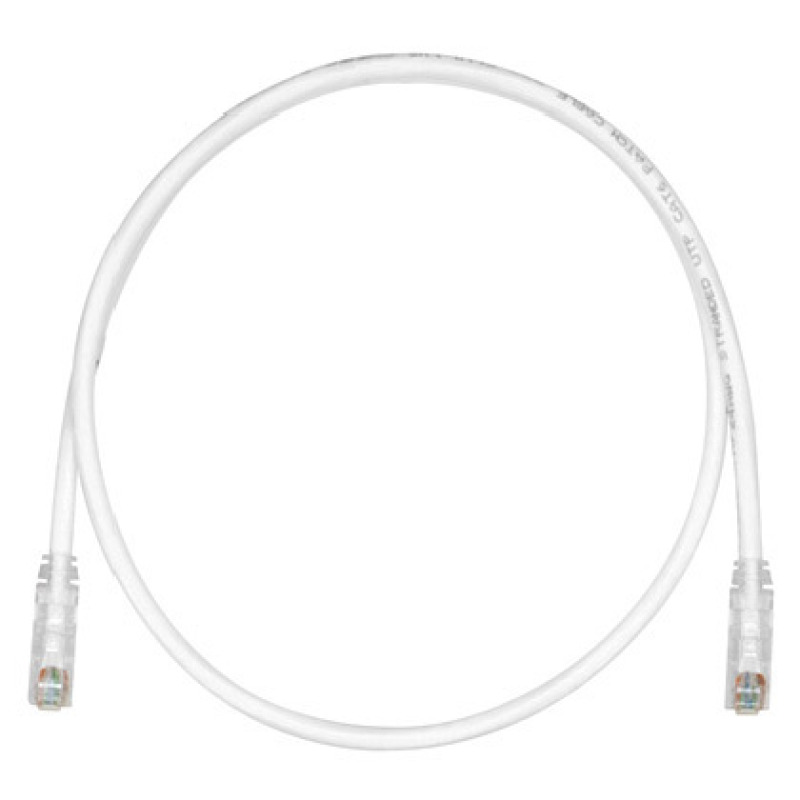 Cable de Parcheo UTP Cat6A 24 AWG CM Color Blanco 7ft