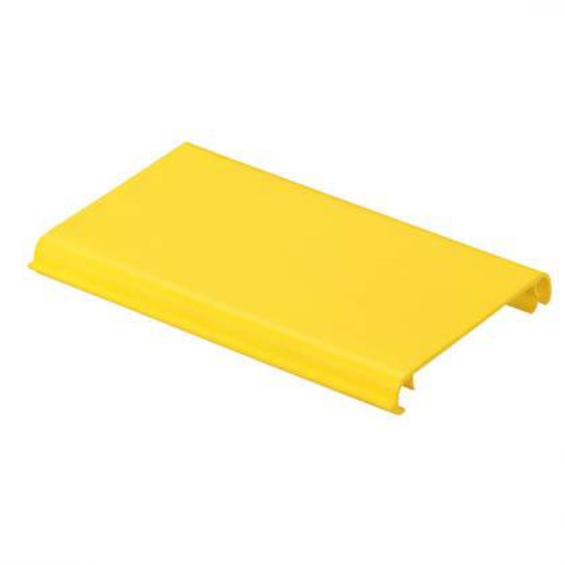 Tapa Con Bisagra a Presión Para Canaleta FiberRunner FR4X4YL6 de PVC Rígido Color Amarillo 18 m de Largo