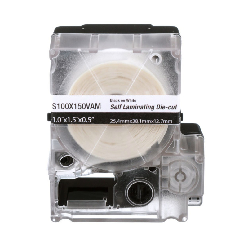 Casete de 175 Etiquetas Autolaminadas de 254 x 381 mm para Cables de 4 a 81 mm de Diámetro Área de Impresión Color Blanco