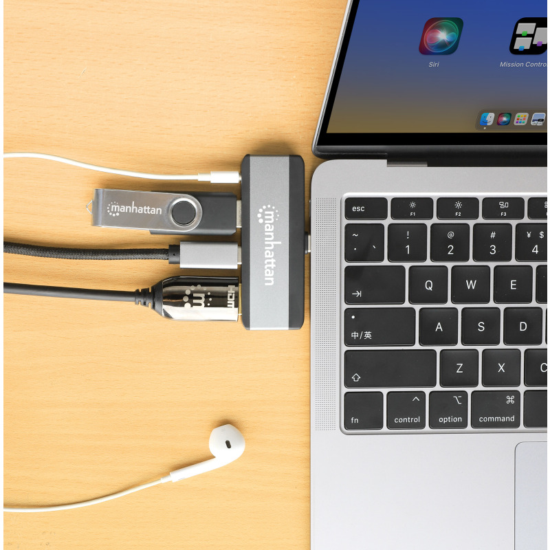 DOCKING/MANHATTAN/190404/DOCKING STATION USB-C 4 EN 1 ADAPTADOR PORTÁTIL image 8