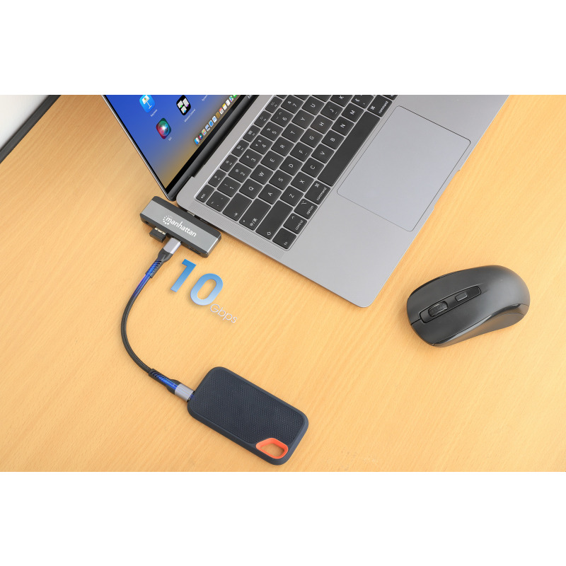 DOCKING/MANHATTAN/190404/DOCKING STATION USB-C 4 EN 1 ADAPTADOR PORTÁTIL image 9