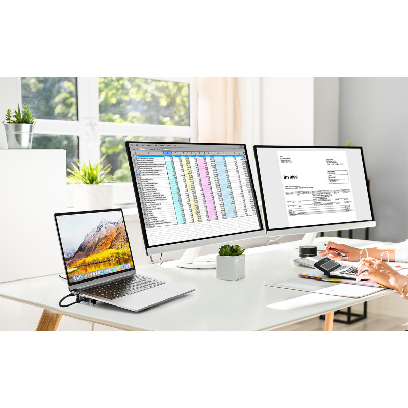 DOCKING/MANHATTAN/190398/DOCKING STATION USB-C 10 EN 1 CON MST PARA DOBLE MONITOR 4K image 6