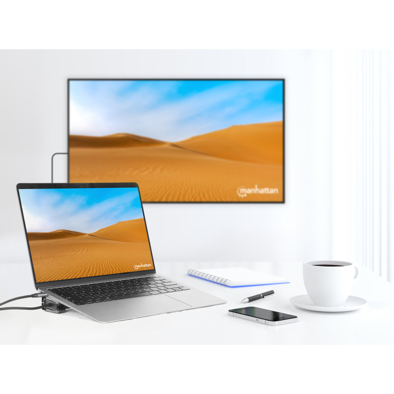 DOCKING/MANHATTAN/190398/DOCKING STATION USB-C 10 EN 1 CON MST PARA DOBLE MONITOR 4K image 11