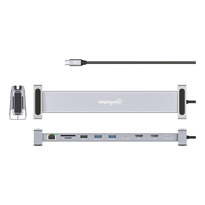 DOCKING/MANHATTAN/190398/DOCKING STATION USB-C 10 EN 1 CON MST PARA DOBLE MONITOR 4K image 12