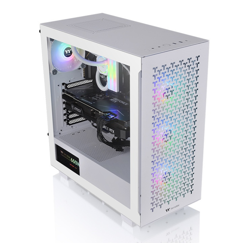 Gabinete Thermaltake V350 Air Snow ARGB blanco 3xVentiladores Semi torre CA-1S3-00M6WN-03 image 3