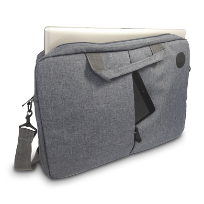 MALETIN BROBOTIX  PORTAFOLIO PARA LAPTOP DE 15.6 A 17.0 PULGADAS  LEADER, GRIS image 6