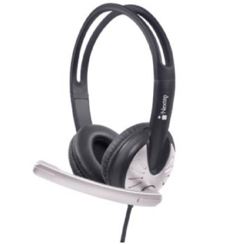 AUDIFONOS DIADEMA NEXTEP ALAMBRICO CON MICROFONO USB/3.5MM NEGRO NE-426