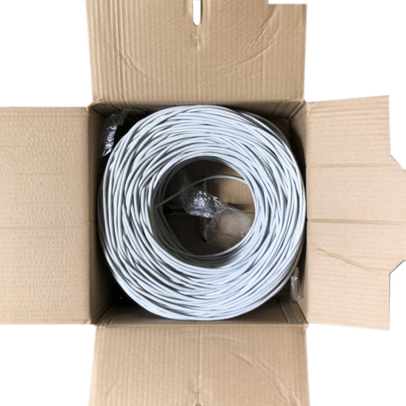 BOBINA UTP X-MEDIA XM-C6BC-1K-GY CAT 6 305MTS 24AWG DE COBRE COLOR GRIS EIA/TIA ETL Verified