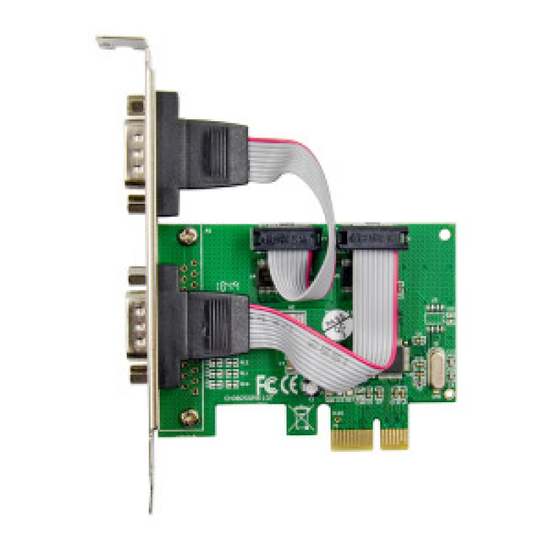 TARJETA PCI EXPRESS XMEDIA XM-PEX-2S CON 2 PUERTOS SERIALES DB9 RS232 VELOCIDAD TRANSFERENCIA 115Kbps x PUERTO