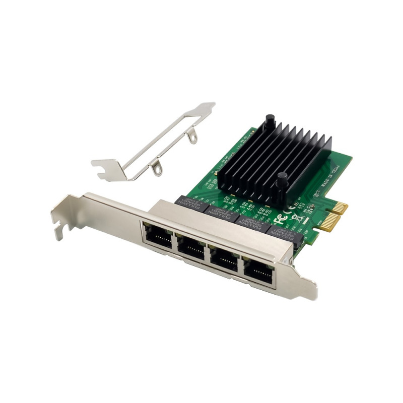 ADAPTADOR X-MEDIA PCI-E XM-NA3840 4 PUERTOS GIGABIT 10/100/1000 Chipset RTL8111F + ASM1184e. Placa estandar y low-profile image 6
