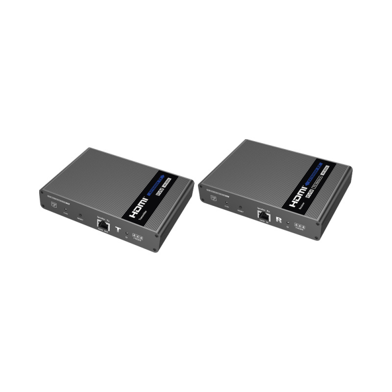Kit extensor KVM HDMI y USB hasta 70 metros / Resolución 4K  60 Hz/ Cat 6 6a y 7 / IPCOLOR / CERO LATENCIA / HDR10 / Salida Loop / Puerto S/PDIF / Uso 24/7 / Transmite el Video y Controla tu DVR vía USB a distancia