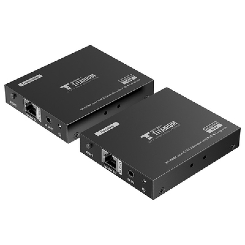 Kit Extensor HDMI para distancias de 70 metros / Resolución 4K x 2K 60 Hz/ Cat 6 6a y 7 / IPCOLOR / CERO LATENCIA / SIN COMPRIMIR / Salida Loop / Control IR  / Salida de audio de 35mm / PoC