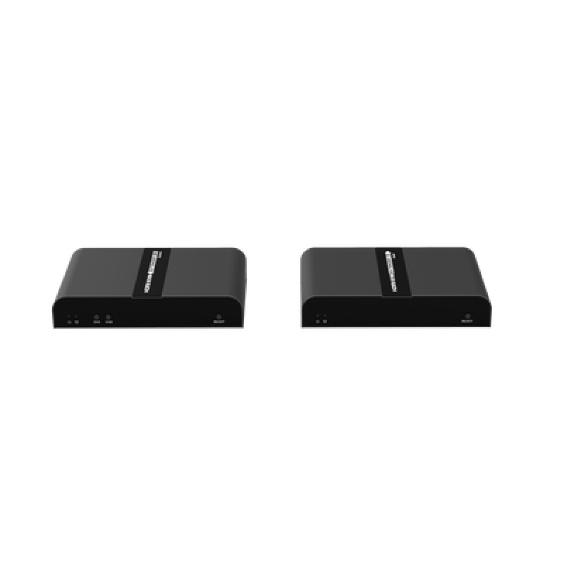 Kit extensor KVM HDMI y USB 20 hasta 100 metros / Resolución 4K  60 Hz / Cat 6/6A/7 / CERO LATENCIA / Salida Loop / Soporta Switch Gigabit para control KVM múltiple / Soporta hasta 253