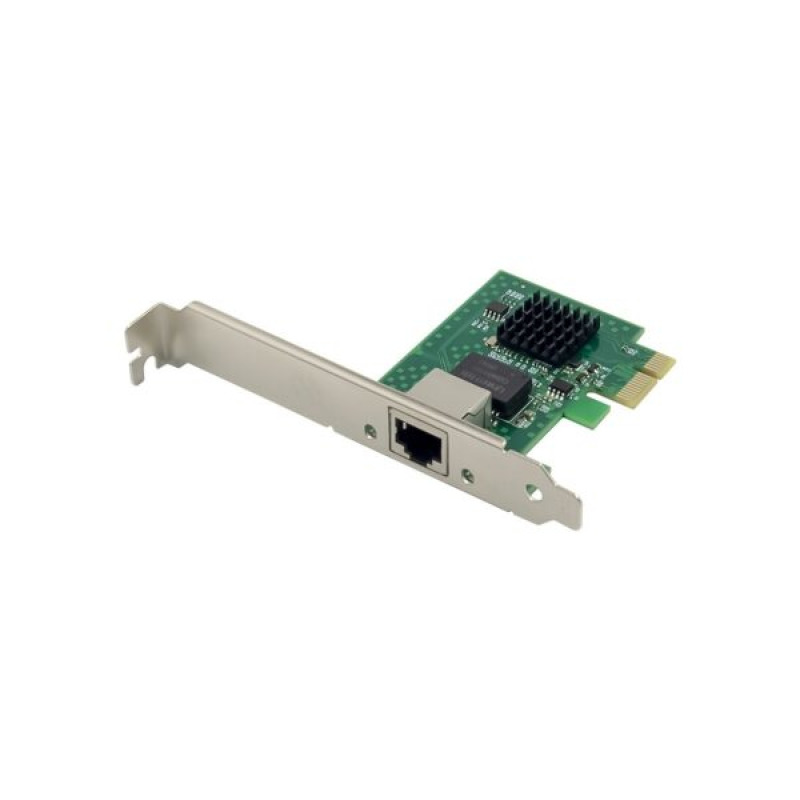 ADAPTADOR X-MEDIA XM-NA4811 PCI Express 1 PUERTO RJ45 HASTA 2.5Gbps CHIPSET Intel I225-V LED INDICADOR DE ENLACE