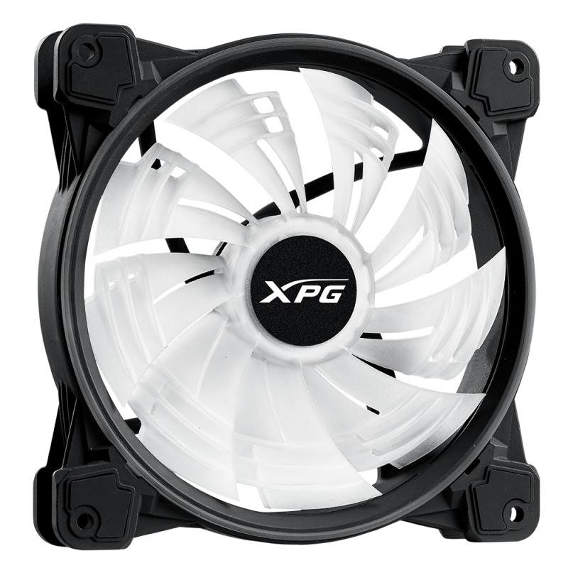 XPG HURRICANE140ARGBPWM-BKCWW sistema de refrigeración de computadora Gabinete de la computadora Ventilador 14 cm Negro, Blanco