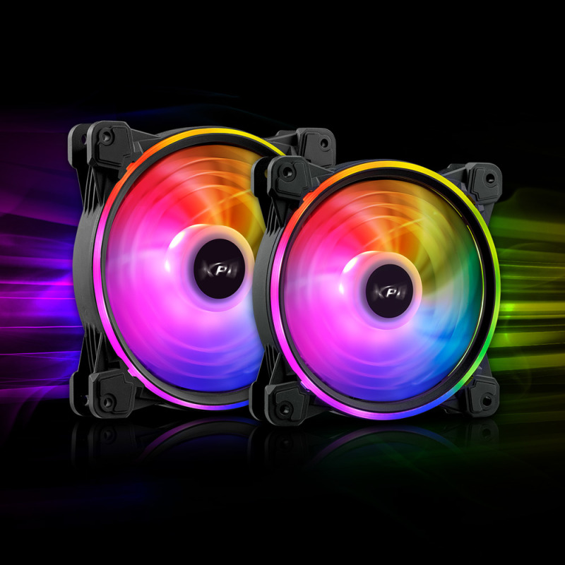 XPG HURRICANE140ARGBPWM-BKCWW sistema de refrigeración de computadora Gabinete de la computadora Ventilador 14 cm Negro, Blanco image 6