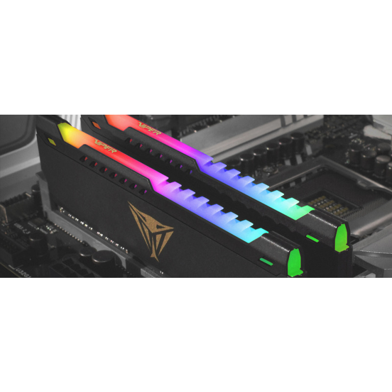MEMORIA DIMM DDR4 PATRIOT (PVSR416G320C8K) VIPER STEEL RGB 16GB 3200MHZ, KIT (2X8GB)  CL18 image 5