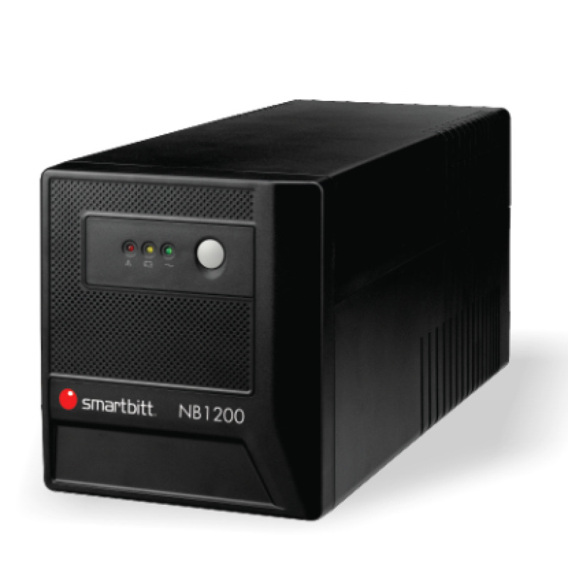 NO-BREAK SMARTBITT 1200VA/600W, CLAVIJA NEMA 5-15P, 8 CONTACTOS, TIPO NEMA 5-15R CON RESPALDO DE BATERIAS, REGULACION Y SUPRESION DE PICOS, PROTECCIN DE LINEA TELEFNICA RJ-11, PUERTO USB