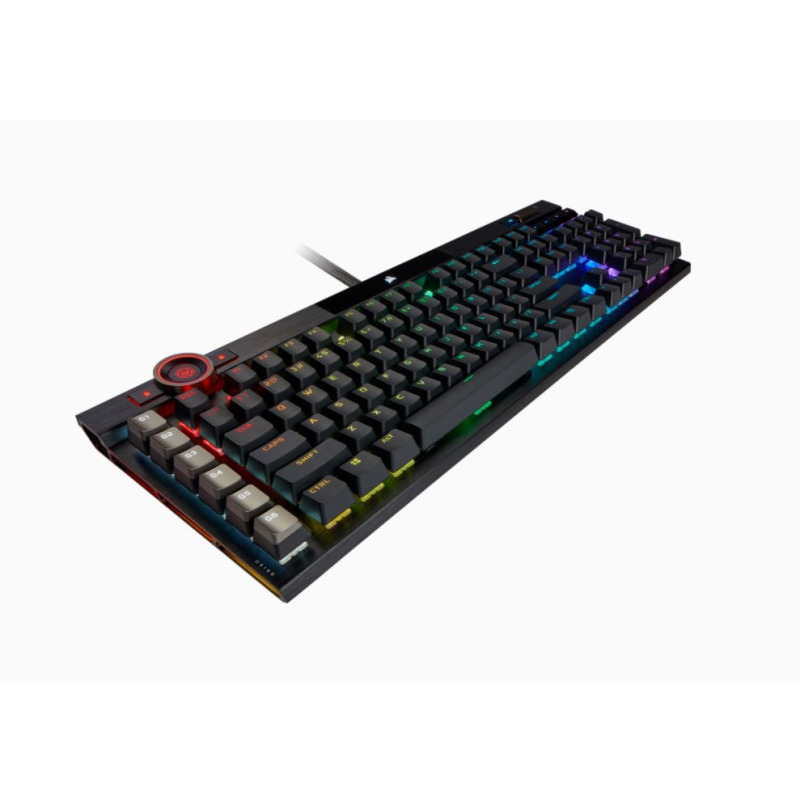 TECLADO CORSAIR K100 RGB/ ÓPTICO-MECÁNICO/ LED RGB RETROILUMINADO /CORSAIR OPX/NEGRO/TECLAS PBT NEGRAS/ (CH-912A01A-NA)  image 14