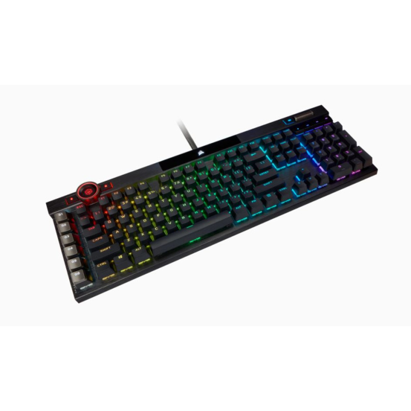 TECLADO CORSAIR K100 RGB/ ÓPTICO-MECÁNICO/ LED RGB RETROILUMINADO /CORSAIR OPX/NEGRO/TECLAS PBT NEGRAS/ (CH-912A01A-NA)  image 15
