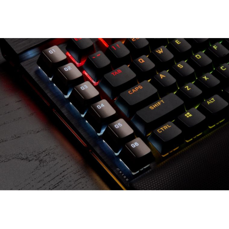 TECLADO CORSAIR K100 RGB/ ÓPTICO-MECÁNICO/ LED RGB RETROILUMINADO /CORSAIR OPX/NEGRO/TECLAS PBT NEGRAS/ (CH-912A01A-NA)  image 20