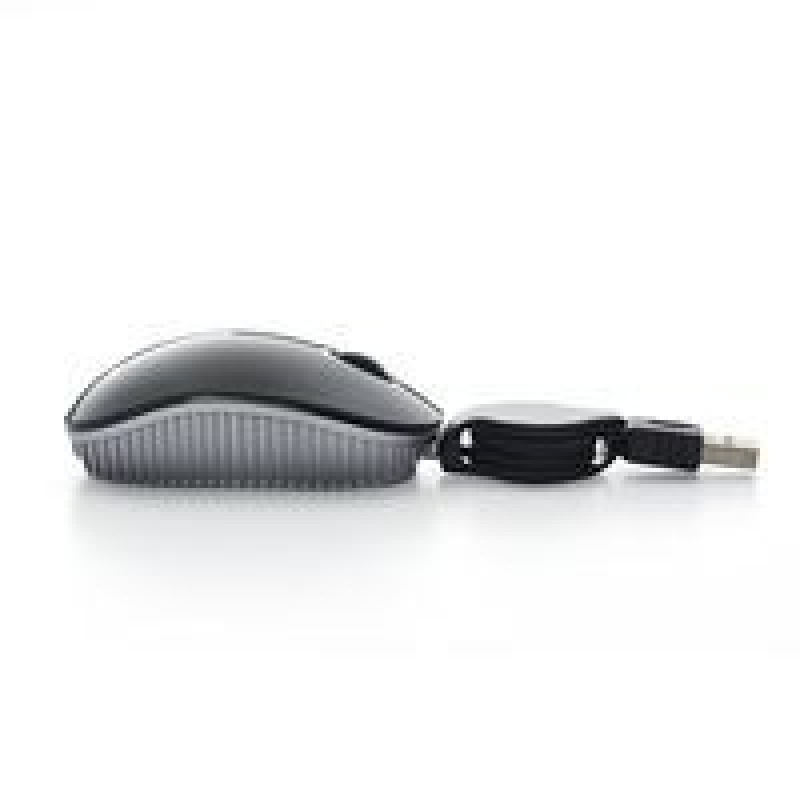MINI MOUSE VERBATIM ALAMBRICO RETRACTIL TRAVEL VB98113 NEGRO USB image 3