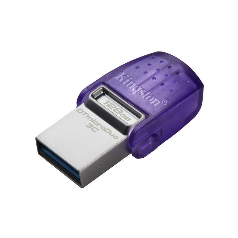 MEMORIA FLASH USB KINGSTON DATA TRAVELER MICRODUO 128GB 3C TYPE A-C (DTDUO3CG3/128GB) image 2
