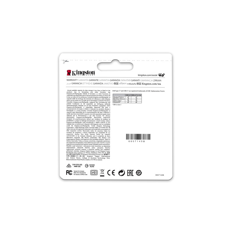 MEMORIA FLASH USB KINGSTON DATA TRAVELER MICRODUO 128GB 3C TYPE A-C (DTDUO3CG3/128GB) image 9