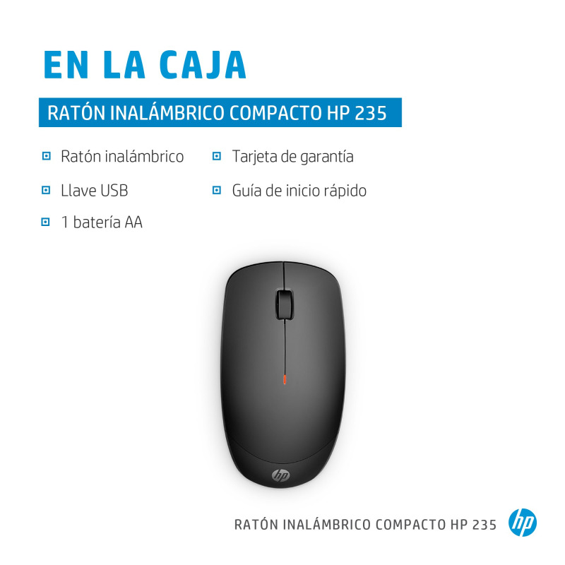 Mouse HP 235 inalambirco bluetooth wrls 3 botones 1600PPP image 4