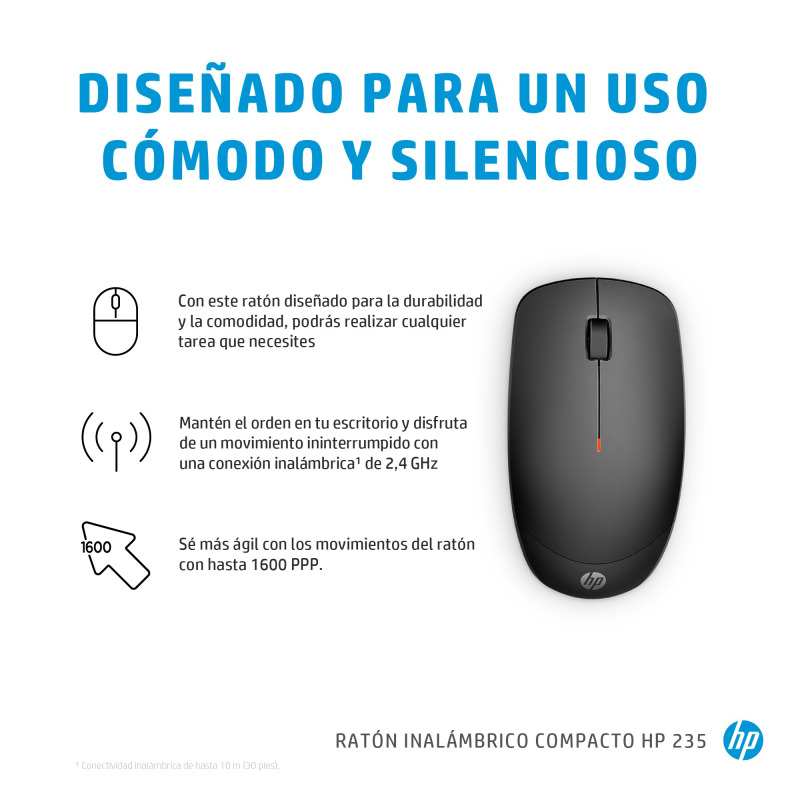 Mouse HP 235 inalambirco bluetooth wrls 3 botones 1600PPP image 7